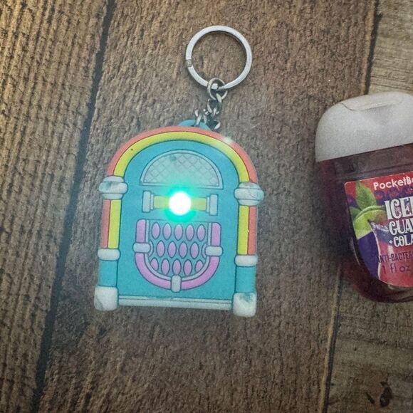 Bath & Body Works Jukebox Pocket bac Hand Gel Holder with light ***has wear*** - Picture 1 of 7